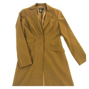 Long  caramel brown coat